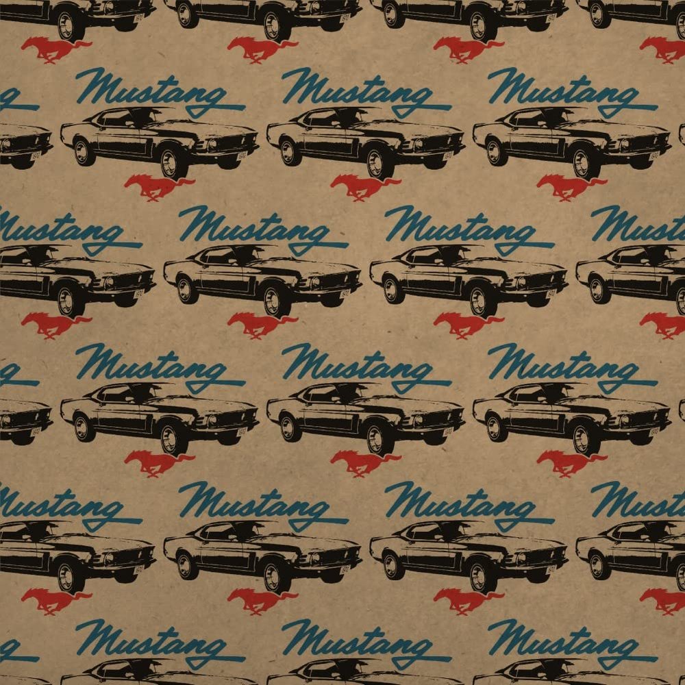 GRAPHICS & MORE Ford 1970 Mustang Premium Kraft Roll Gift Wrap Wrapping Paper