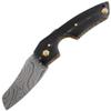 Old Ram Handmade Real Damascus Steel Cigar Cutter Horn Handle Comes With Leather Sheath view 2