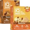 IQBAR Brain and Body Keto Protein Bars - Peanut Butter Chip and Banana Nut - 12 Count Energy Bars - Low Carb Protein Bars - High Fiber Vegan Bars Low Sugar Meal Replacement Bars view 1