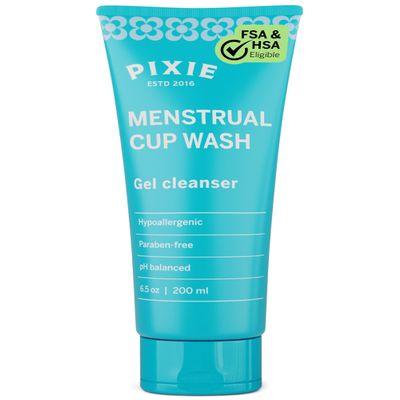 Menstrual Cup Wash - Best Formula to Wash Your Period Cups - Organic and Natural Ingredients & pH Balanced - Gel Cleaner - Sterilizer Soap for Menstrual Discs (6.8 Ounce)