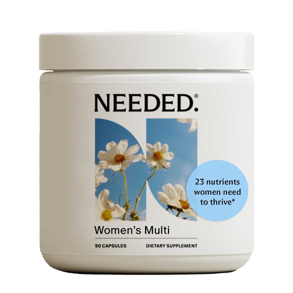 Needed. Multivitamin for Women with 23 Vitamins, Minerals and Antioxidants - Daily Womens Multivitamin - Vitamin B12, B6, D3, Choline, Calcium, Biotin, Magnesium, Folate and More (90 Count)