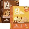 IQBAR Brain and Body Keto Protein Bars - Chocolate Lovers Variety and Banana Nut - 12 Count Energy Bars - Low Carb Protein Bars - High Fiber Vegan Bars Low Sugar Meal Replacement Bars view 1