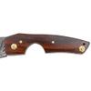 Old Ram Handmade Real Damascus Steel Cigar Cutter Rose-Wood Handle Comes with Leather Sheath view 4