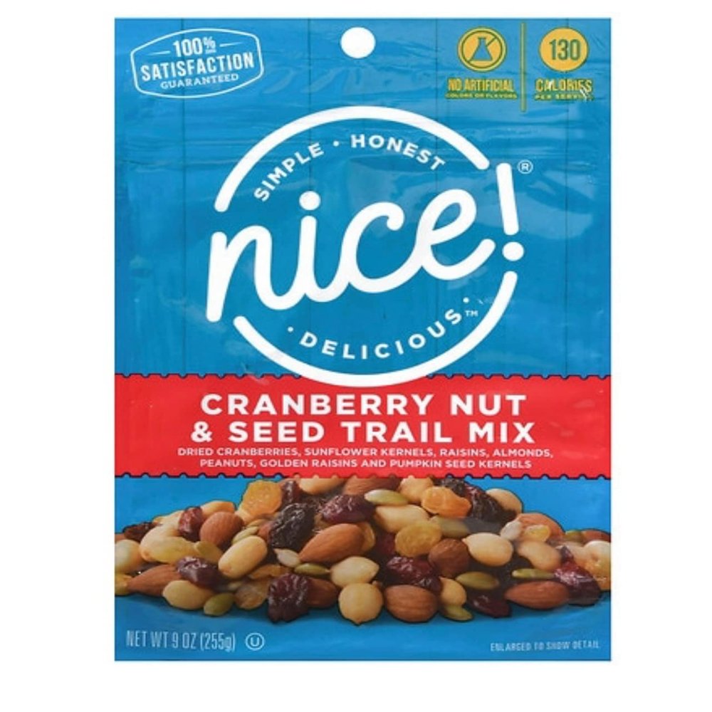 Nice Cranberry Nut & Seed Trail Mix 9oz (Pack of 2)