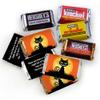 200pcs Personalized Halloween Candy Party Favors Chocolate Goodie Bag Filler, (Miniatures, Kisses, Peanut Butter Cups) - Black Cat view 2