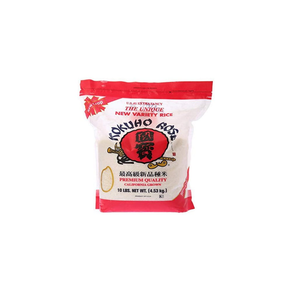 Kokuho Rose, Premium California Grown, Medium Grain White Rice (5, 10, 15, 40 Lbs) (10 Pounds)