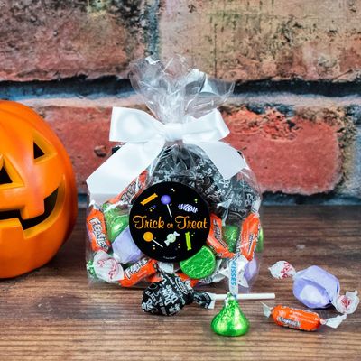 12ct Personalized Halloween Candy Goodie Bag Party Favors for Kids & Adults - Bulk (12 Count) - Trick or Treat