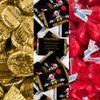 200pcs Personalized Halloween Candy Party Favors Chocolate Goodie Bag Filler (Custom Miniatures, Kisses, Peanut Butter Cups) - Wise Clown view 1