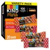 KIND Minis Bars, Peanut Butter Dark Chocolate and Dark Chocolate Cherry Cashew, Gluten Free, Variety Pack, 0.7 OZ, (Pack of 20) view 1