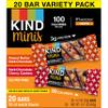 KIND Minis Bars, Peanut Butter Dark Chocolate and Dark Chocolate Cherry Cashew, Gluten Free, Variety Pack, 0.7 OZ, (Pack of 20) view 2