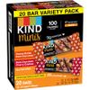 KIND Minis Bars, Peanut Butter Dark Chocolate and Dark Chocolate Cherry Cashew, Gluten Free, Variety Pack, 0.7 OZ, (Pack of 20) view 4