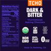 TCHO Dark & Bitter 100% Unsweetened Dark Chocolate Baking Couverture (3 Bag) | Organic & Fair Trade Certified | Non GMO, Non-Dairy, Vegan, Soy Free (8oz each) view 2