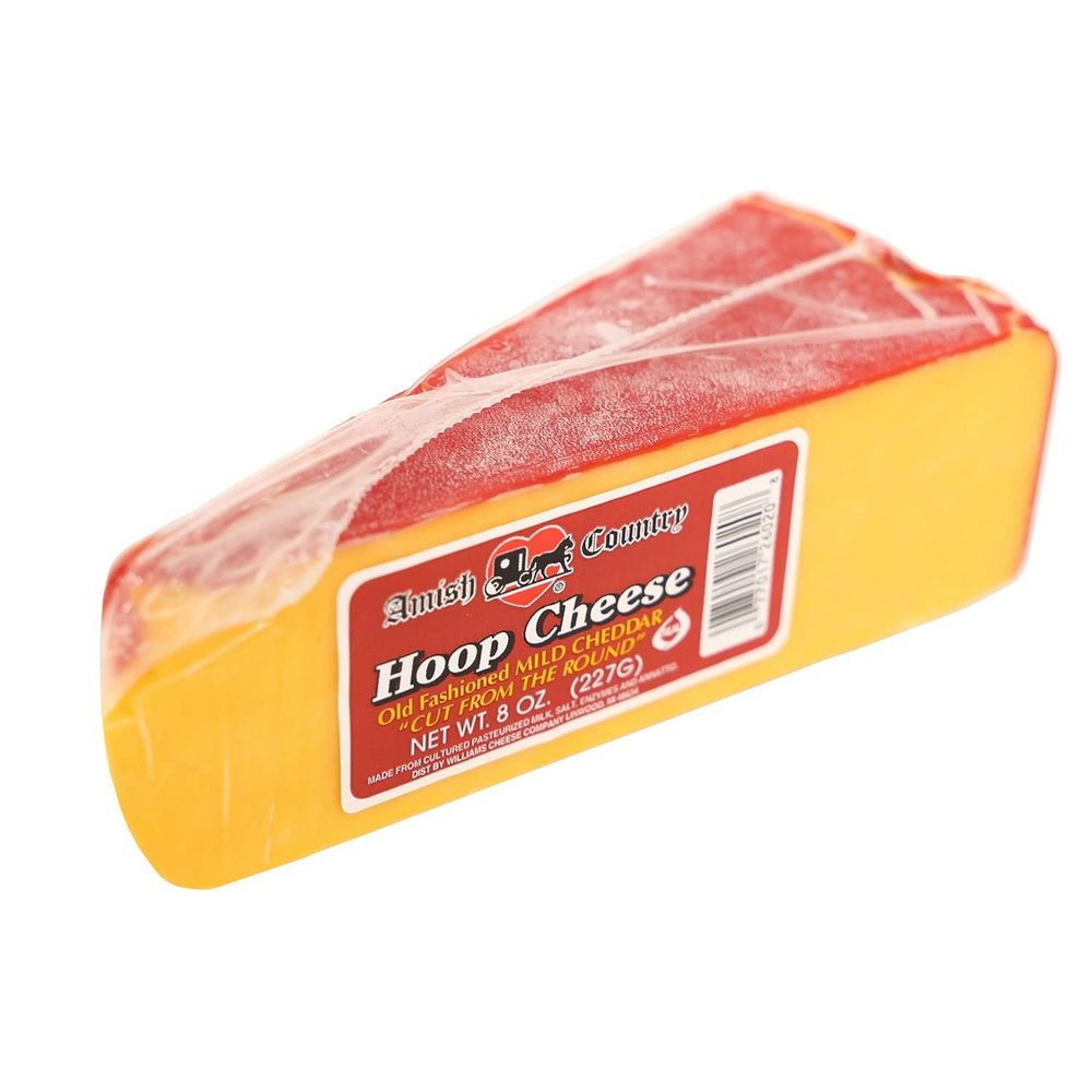 Hoop Cheese. Amish Country. Cheddar 8 oz.