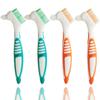GXXMEI 4PCS Denture Brush Toothbrush Denture Toothbrush Brush Cleaning Brush for False Teeth Cleaning view 1