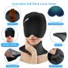 ComfiTECH Cold Cap and Neck Ice Pack Wrap Gel Combo, Care Package for Head and Cervical, Medium view 3