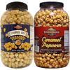 Stonehedge Farms Caramel & Cinnamon Bun Flavored Popcorn Variety Pack | 30 oz Tub (Pack of 2) | Perfect for Holidays and Christmas | Bulk Popped Carmel Pop Corn view 1