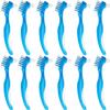 GXXMEI 12PCS Denture Toothbrush Hard/Soft Double Bristle for False Teeth Brush view 1