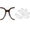 MOMOJIA Eyeglass Nose Pads, 10 Pairs 12mm Push in Plug Insert Glasses Nose Pads Pushin Soft Nose Pads for Glasses Eyeglasses Sunglasses (Color : Clear) view 1