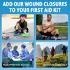 Zip Stitch Wound Closure Kit Device, Butterfly Bandages, Surgical Quality, Emergency Laceration Closures, Suture-Free Surgical Repairment,Quick Clot for Easy Use, First Aid Wound Care (White 2) view 4