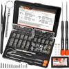 TEKPREM Magnetic Eyeglass Repair Tool Kit, Eye Glasses Repairing Screwdriver Set with Compatible Eyeglass Screws,Silicone Nose Pads,Tweezer,Small Screwdriver for Eyeglasses,Sunglasses and Nose Pads view 1