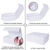 Aimyoo White Collapsible Gift Box with Magnetic Closure Lids 13.8x9x4.3 in, Large Bridesmaid Groomsman Proposal Boxes, Rectangle Present Box for Graduation Birthday Storage 1 Pack view 4