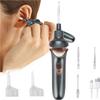 5-in-1 Electric Ear Scoop Electric Children's Ear Scoop Safety Painless Earwax Remover Cordless Vacuum Ear Wax Cleaning Tool Painless Ear Cleaning Tool for Whole Family,Black view 1