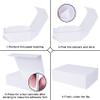 Aimyoo White Collapsible Gift Box with Magnetic Closure Lids 10.5x7x3 in, Bridesmaid Groomsman Proposal Boxes, Rectangle Storage Box 5 Pack view 3
