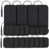 AUVON TENS Unit Replacement Pads Combination Set, 20 Packs Multiple Sizes Electrodes for TENS Unit, Reusable and Latex Free Pigtail TENS Pads for Multiple Pain Relief (2mm Connector) (Black) view 1