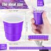 Yetene 200 Pcs 2 oz Plastic Shot Cups Mini Shot Tasting Cups for Wine Whiskey Food Wedding Baby Shower Party Drinking Beer Taste Supplies(Purple) view 2