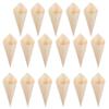 Kichvoe 150Pcs Disposable Wood Ice Cream Cones, Multi-Function Charcuterie Cones for Desserts, Perfect for Parties, Weddings, and Events view 1