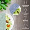 Mioeco Organic Beeswax Wrap for Food - Assorted 6 Pack Cotton Bees Wrap - Reusable Beeswax Food Wrap - Made from Natural Ingredients Coral - 6 Pieces - Beeswax Coated Cloth Wraps - Beeswax Wraps view 4