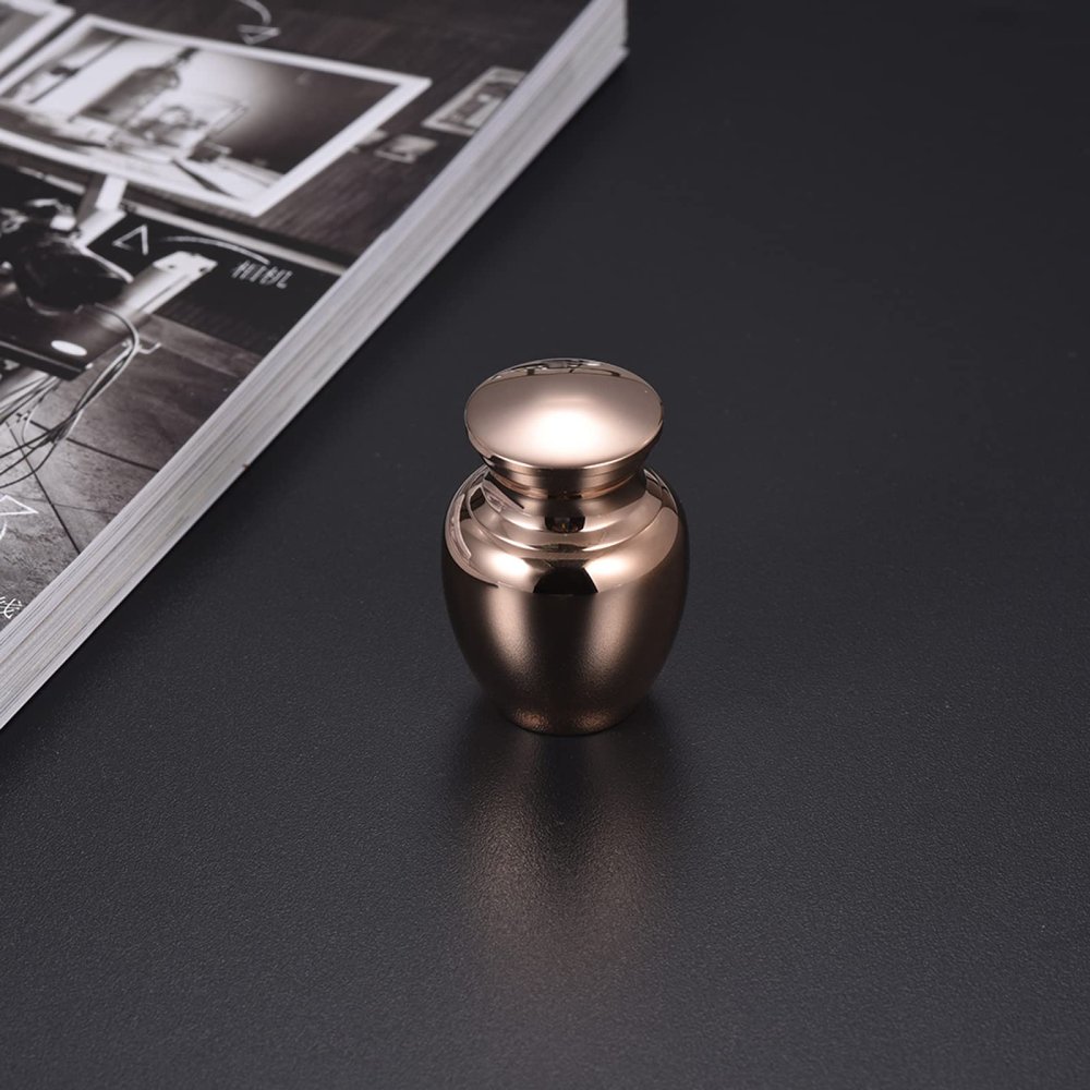 BIAIHQIE Stainless Steel Cremation Jewelry for Ashes Blank Urn Jar Keepsake Can Custom Engrave Memorial Human/Pet Ashes,5