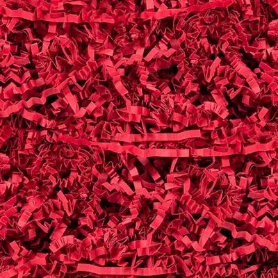 Creavvee Gift Packaging Shredded Paper Protection & Decoration Material 100g Red