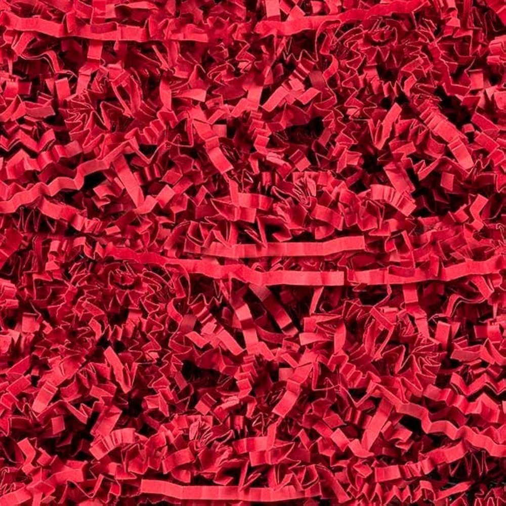 Creavvee Gift Packaging Shredded Paper Protection & Decoration Material 100g Red