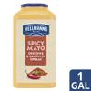 Hellmann's Spicy Mayonnaise 2 Pack Jar for Foodserivce made with real cayenne and red jalapeno peppers 128 oz view 3