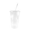 EcoQuality Clear Plastic Disposable Cups with Lids and Straws 400 count - 12 oz (ounces) Clear PET Cup for Smoothies, Protein Shakes, Bubble Tea, Iced Coffee, Boba, Fresh Juice, Meal Prep, Party Cup view 2