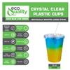 EcoQuality Clear Plastic Disposable Cups with Lids and Straws 400 count - 12 oz (ounces) Clear PET Cup for Smoothies, Protein Shakes, Bubble Tea, Iced Coffee, Boba, Fresh Juice, Meal Prep, Party Cup view 4