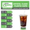 EcoQuality Clear Plastic Disposable Cups with Lids and Straws 200 count - 9 oz (ounces) Clear PET Cup for Smoothies, Protein Shakes, Bubble Tea, Iced Coffee, Boba, Fresh Juice, Meal Prep, Party Cup view 4