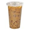 [300 COUNT] 10 oz Clear Plastic Disposable PET Cups with Lids | Crystal Clear PET Cup | Cold Smoothie | Iced Coffee Go Cups | Ideal for Coffee, Parfait, Juice, Soda, Cocktail, Party Cups (10oz) view 3