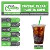 Clear Plastic Disposable Cups with Lids and Smoothie Straws 250 count - 9 oz (ounces) Clear PET Cup for Smoothies, Protein Shakes, Bubble Tea, Iced Coffee, Boba, Fresh Juice, Meal Prep, Party Cup view 4