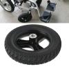 10in Electric Wheelchair Rear Wheel, Polyurethane Wheelchair Wheel with Strong Bearing Capacity and Alloy Hub view 4