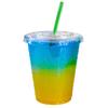 Clear Plastic Disposable Cups with Lids and Smoothie Straws 400 Count - 12 oz (Ounces) Clear PET Cup for Smoothies, Protein Shakes, Bubble Tea, Iced Coffee, Boba, Fresh Juice, Meal Prep, Party Cup view 3