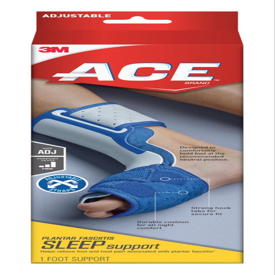 ACE Brand Plantar Fasciitis Sleep Support, Helps Relieve Symptoms of Plantar Fasciitis, One Size Fits Most, Blue