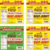 Stan's Beef Jerky Beef Jerky 4 Pack Variety Beef Jerky Bulk| Keto Snack Gluten Free Snacks 2oz (1) Traditional, (1) Cracked Pepper, (1) Hot, (1) Teriyaki view 1