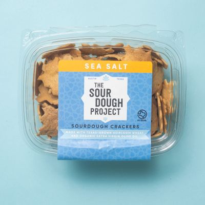 Sea Salt Sourdough Crackers, 6oz (4-pack) Handmade with Organic Ingredients