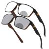 Transition Photochromic Bifocal Sunglasses Reading Glasses Men Outdoor Hyperopia Presbyopia Sports Sunglasses Reader (leopard, 1.5, multiplier_x) view 1