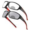 Transition Photochromic Bifocal Reading Glasses for Mens and Womens Outdoor Sports Presbyopia Sunglasses reader (red, 3.5, multiplier_x) view 1