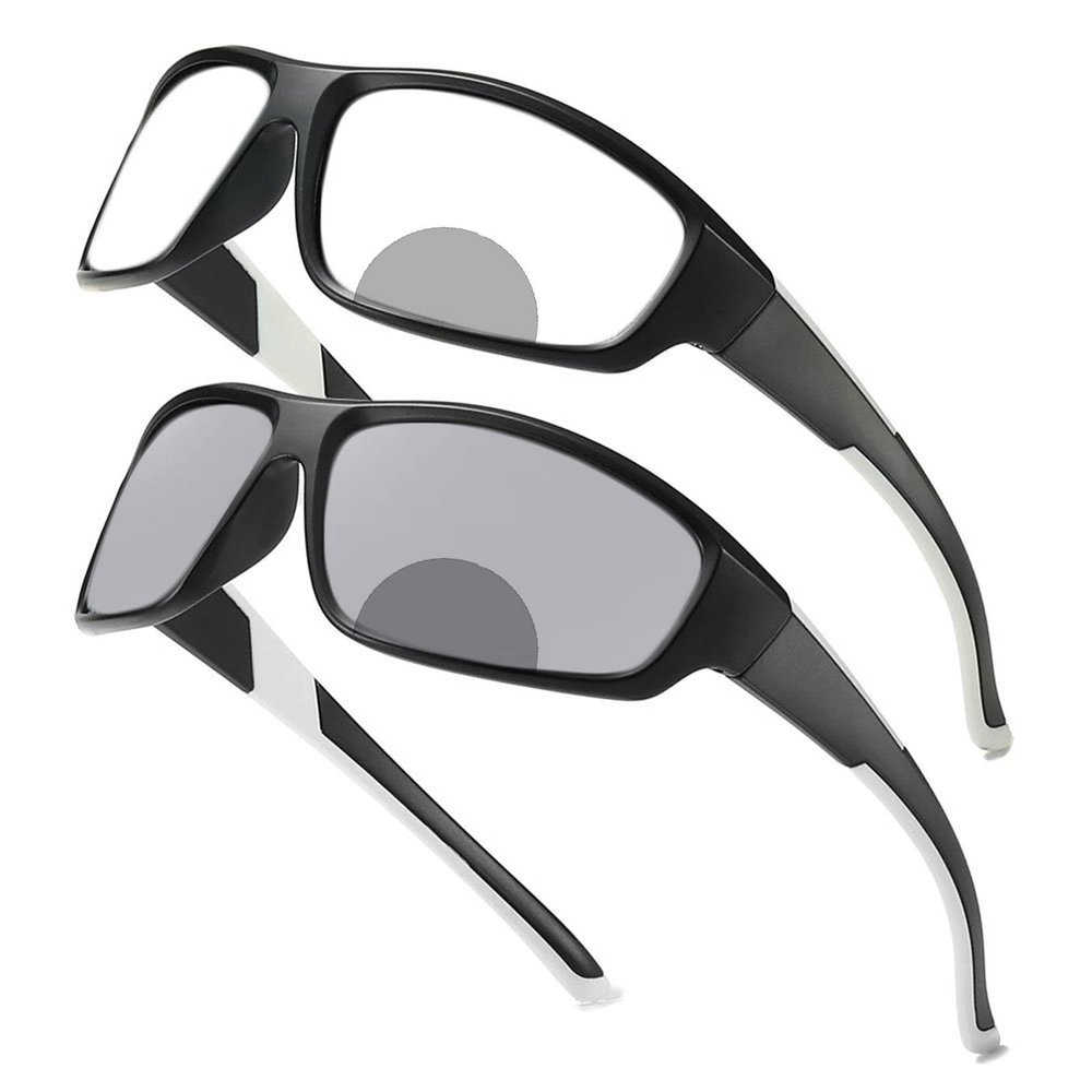 Transition Photochromic Bifocal Reading Glasses for Mens and Womens Outdoor Sports Presbyopia Sunglasses reader (white, 2.5, multiplier_x)