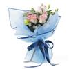 20 Pcs Blue border Flower Wrapping Paper,Waterproof Valentine's Day Bouquet Wrapping Paper 23x23Inch Used for DIY Crafts, Gift Packaging, Flower Shop Bouquet Packaging view 3