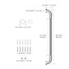 32 Inch Anti Slip Shower Grab Bar, Munzong Stainless Steel Bathroom Grab Bar, Satin Brushed Nickel Knurled Bathroom Balance Bar,Safety Hand Rail Support Handicap Elderly Senior Assist Bath Handle view 2